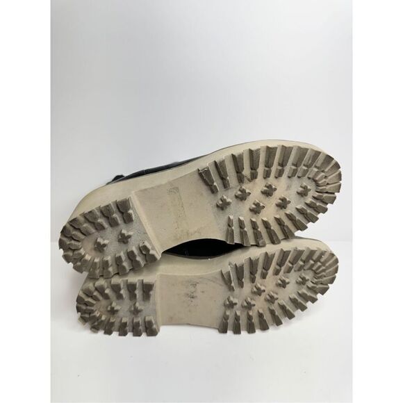 Dolce Vita Booties Size 8 Black Womens Wedge‎ Lug Chelsea Pull On - Picture 11 of 11